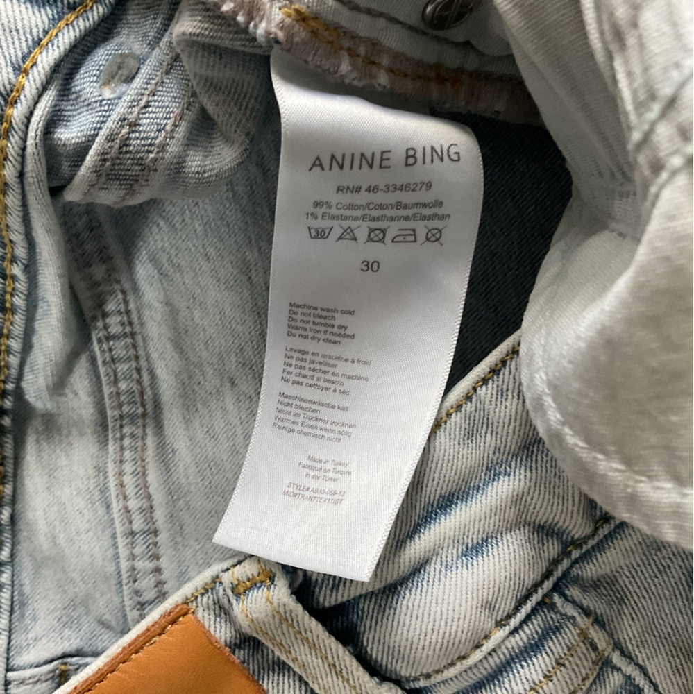 Annie Bing cutoff denim shorts size 30 - Picture 5 of 5